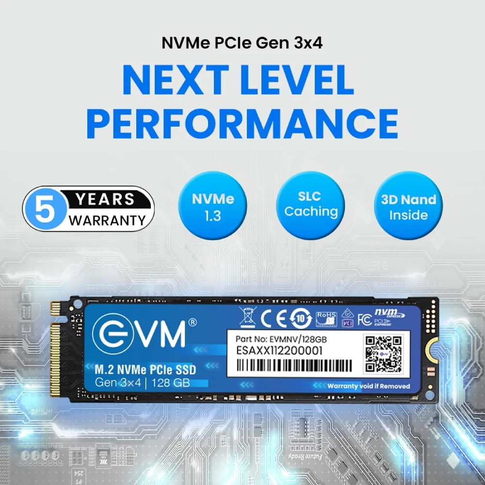 EVM Internal SSD 128GB NVMe view 4